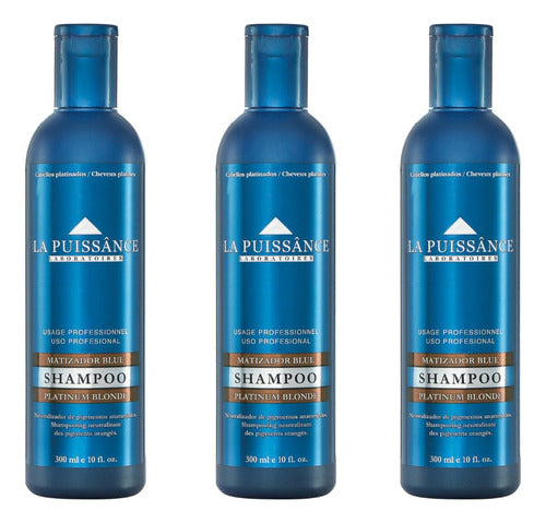 La Puissance Shampoo Matizador Blue 300 Ml X 3 Unidades 0