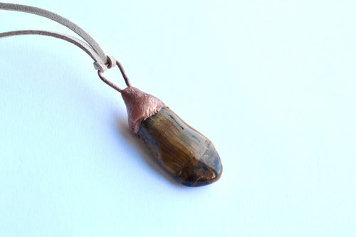 Joyas Puravida: Tiger Eye Necklace, Large Stone for Reiki 1