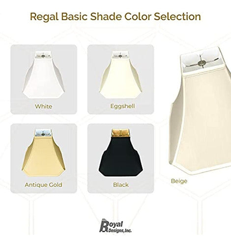 Pantalla Para Lámpara Básica Royal Designs Pagoda, Beige, 4 3