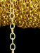 Gatuvia Cadena Oro 6x5mm #48 Muy Resistente Bijou Ropa X 10 Metros 5