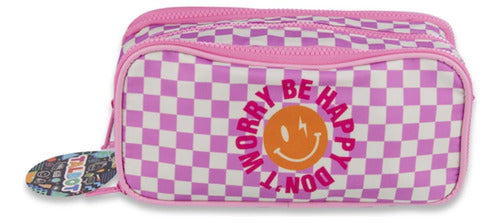 Canopla Talbot Three Zipper Pink Smiley 6