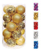 Lulu Home Christmas Ball Ornaments - Pack of 20 Units, 8cm / Gold 0