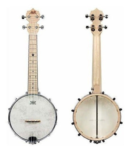 Aklot Banjo Ukulele Concierto 23 Pulgadas Remo Drumhead Open 2