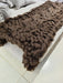 XXL Nordic Chocolate Hand-Woven Blanket 2.30 x 0.60 + Braid + Pompon 1