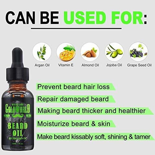 GoldWorld Beard Care Kit: Beard Growth & Grooming Essentials 1