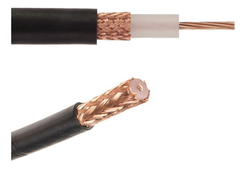 Epuyen Cable Coaxial Rg213 Flexible 100% Cobre 7m + 1 Pl259 0