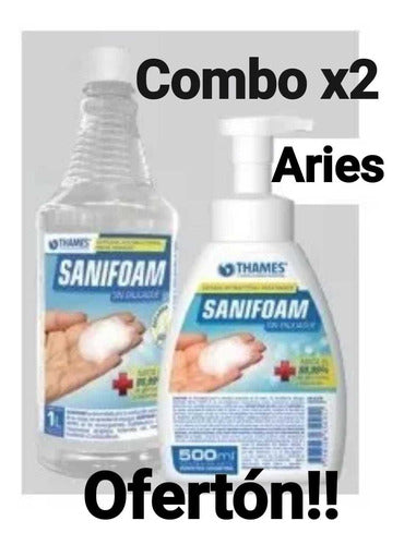 Sanifoam Combo X2 Espuma + Repuesto 0