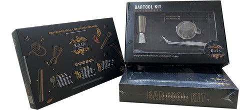 Premium Bartool Experience Kit with Kaia Botanicals - Cocktail Mixology Tools and Botanics 1