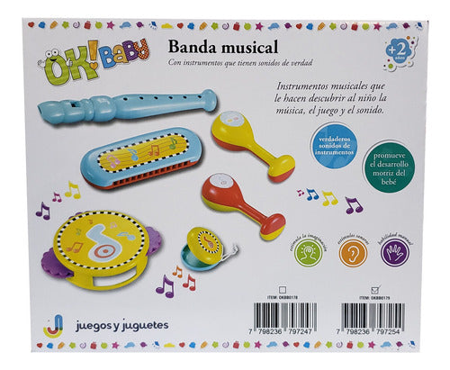 OK Baby Mi Banda Musical Con Armonica ELG Okbb0179 El Gato 1