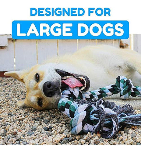 Pacific Pups Products Gigante Dog Rope Toy Para Perros Extra Grandes - 42 Pulgadas 4