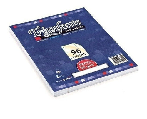 Triunfante Nº3 Pack of 96 Ruled/Grid Paper Sheets 2