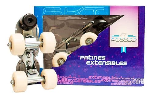 SKT Muccilli Extensible Roller Skates 4 Rubber Wheels - Escuelita - Racer Bikes 0