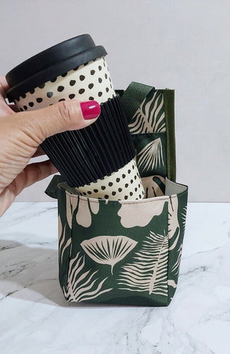 Poupee Deco Porta Mate/Taza Con Bolsillo Y Correa Ideal Para Auto 1