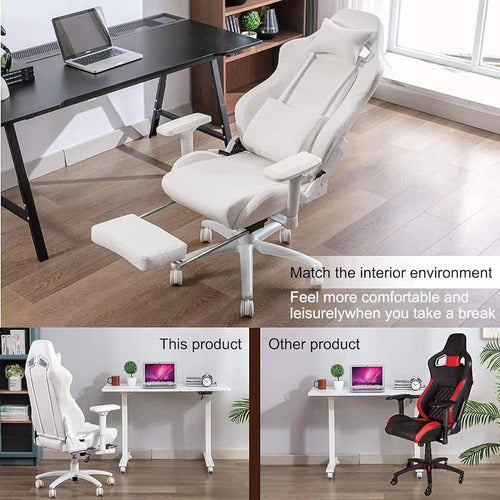 Homracer Silla Gaming Para Oficina Y Hogar, Reposapiés Y Asi 1