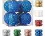 XmasExp 8 Shatterproof Christmas Balls 10cm in Bright Blue 0