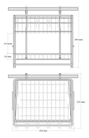 Casal Kitchen Accessory Dish Drying Rack 1755 2