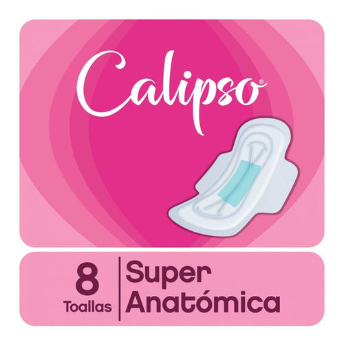 Calipso 10 Super Anatomical Feminine Towels Cola Less X 8 1