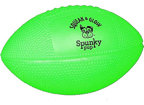 Spunky Pup Squeak & Glow Football (Assorted) 1