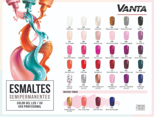 Esmalte Semi Permanente Vanta Color A76 Uvled 1