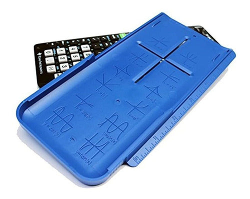 Ez Graphing Hard Sliding Cover Blue for TI-84 Plus CE 0