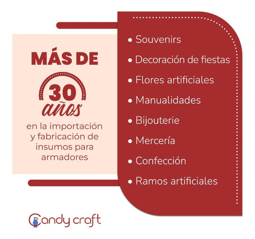 Candy Craft Alfileres Cabeza Perlada Por 480 Unidades 6