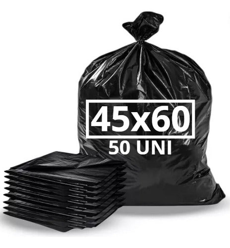 Sanimar Black Garbage Consortium Bags 45x60 x 50 Units 0