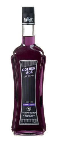 Licor Golden Age, Tres Plumas  Parfait Amour, 750 Ml. 0