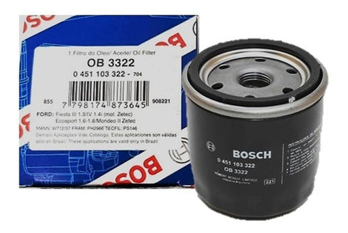 Filtro De Aceite Bosch Ob 3322 Mondeo Il 2,0i 16v Maranello 0