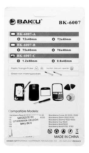 Baku Kit Set Herramientas Apertura Sopapa Ventosa Bk-6007c 1