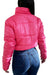 Women's Short Inflatable Puffer Jacket Fashion Coat 18
