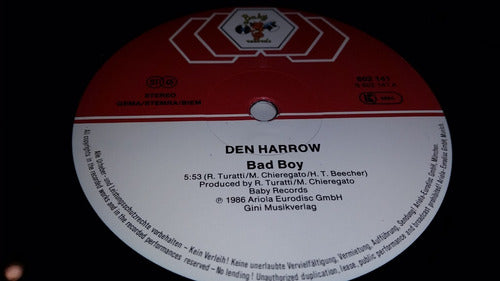 Den Harrow Bad Boy Vinilo Maxi Germany 1986 Impecable 1