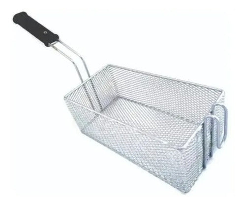 Fryer Basket Set (x2 Units) - Rectangular Reinforced 16x31cm 4