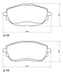 Brake Pads Set for Toyota Corolla From 2015 Front and Rear 1