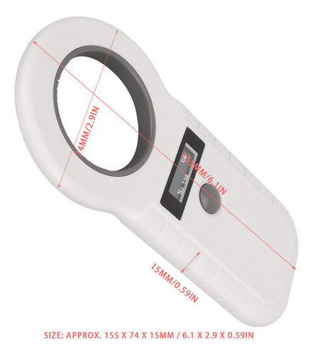 Leitor De Etiquetas Para Animais De Estimação Recarregável 2 2
