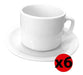 Germer Set X6 Tea Cup with Plate Dinnerware 0