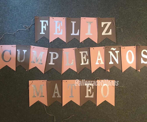 Banderin Guirnalda De Feliz Cumpleaños. Allegracotillones. 4