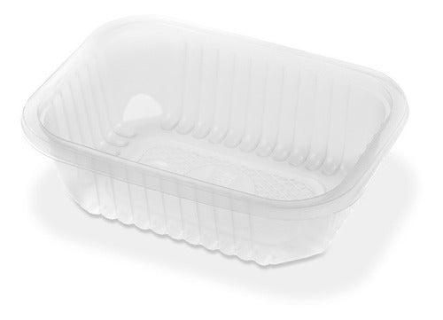 Disposable Plastic Tray 102 Heat Resistant with Lid (Pack of 100) 1