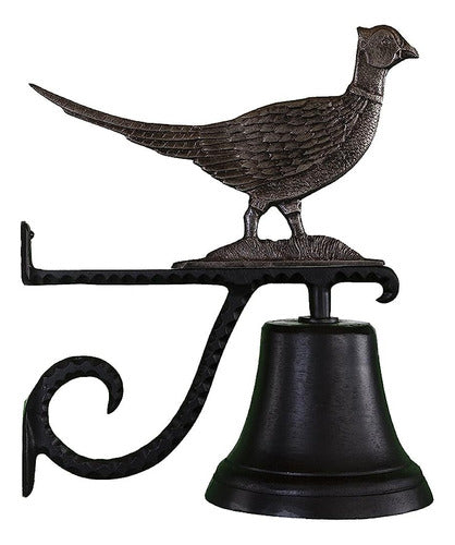 Montague Metal Products Cast Bell With Swedish Iron Pheasant 0