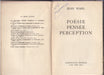 1948 Jean Wahl Poesia Pensee Perception 1a Edicion Frances 1