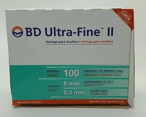 BD Ultra-Fine Syringes 0.5ml x 6mm Caliber 31g x 100 2