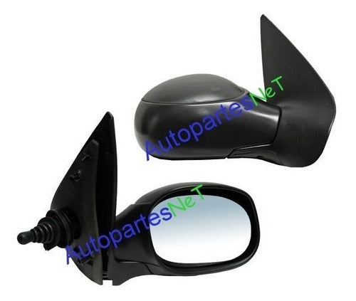 Mirror Peugeot 206 and 207 with Manual Control - National Manufacturer 2