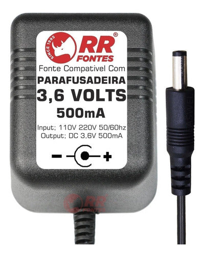 Fonte Dc 3,6v Para Parafusadeira Com Bateria De 3,6v Klatter 0