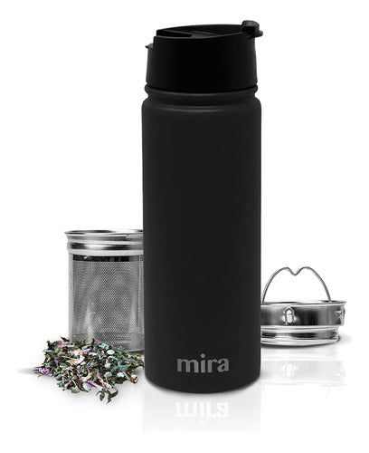 Mira Insulated Stainless Steel Tea Infuser Bottle 0