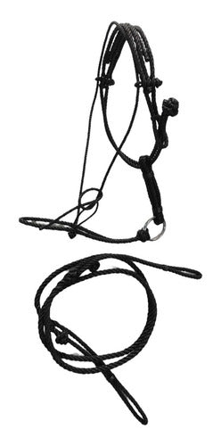 Jaleña Talabartería Braided Nylon Muzzle with Lead Rope 1