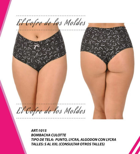 El Cofre de los Moldes Digital Culotte Panty Mold, Size Pack S to XXL 0