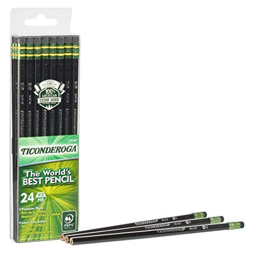 Dixon Ticonderoga #2HB Pencils 24U 13926 Graphite Core 1