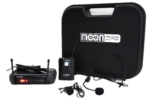 Wireless UHF Moon Headset Microphone with Variable Frequency 0