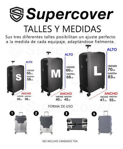 Supercover Funda De Valija Bag Covers Diseño Aeropuerto 7