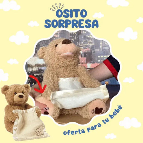 Oso Peluche Interactivo Osito Juguete P/ Bebe Donde Estás? 1