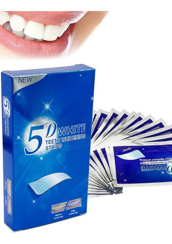 5D White Dental Whitening Strips - 7 Pairs Pack X 3 Boxes 0